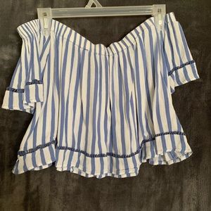 Off the shoulder crop top